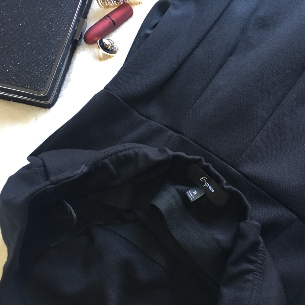 🔥LBD🔥{EXPRESS} Black Strapless Sheath Dress - Picture 8 of 8